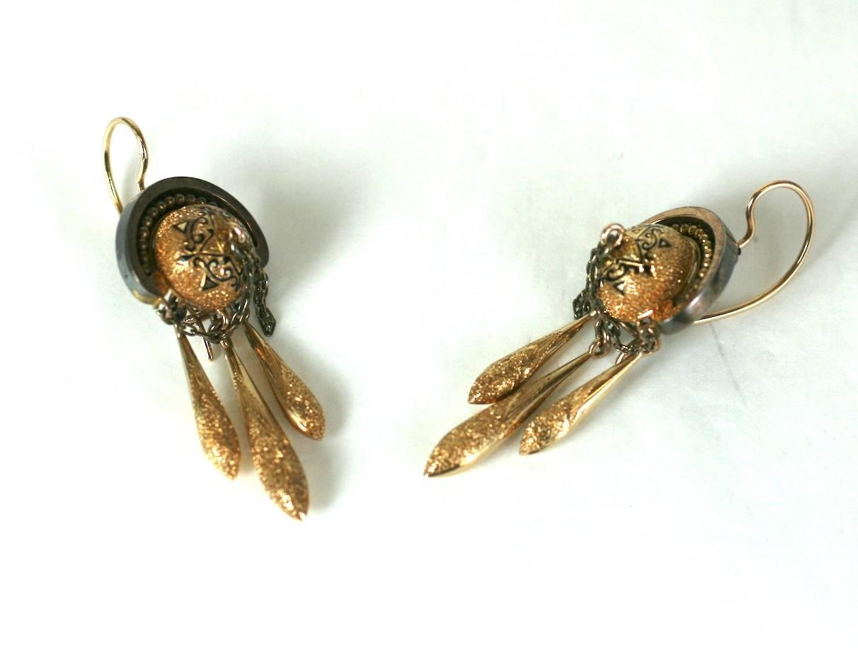 Elegant Victorian Drop Earrings For Sale 3