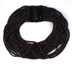 Collar de cuentas Monies Deep Aubergine