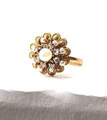 Miriam Haskell Flowerhead Cocktail Ring