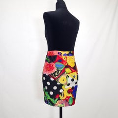 Istante Versace gonna multicolore vintage anni '90