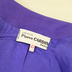 Pierre Cardin purple jacket, vintage 1970s Space Age style