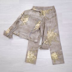 Christian Lacroix Hosenanzug in Gold, Vintage aus den 90er-/2000er-Jahren