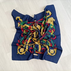 Hermès silk scarf "Le Mors à la Conétable" by Henri d'Origny, 1970