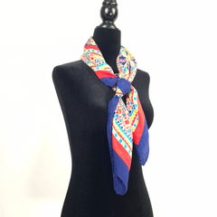 Foulard vintage Yves Saint Laurent en soie des années 70