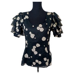 Givenchy Couture polka-dot cotton blouse from the 1980s