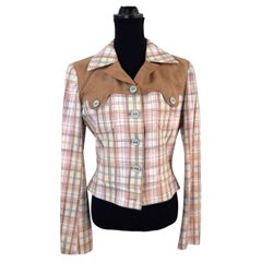 Pink and brown D&G Western-style jacket from the 2000s