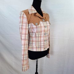 Pink and brown D&G Western-style jacket from the 2000s