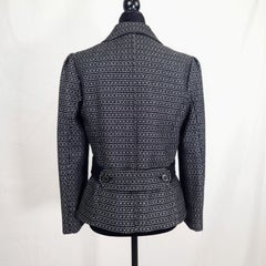 D&G black melange jacket made of pure virgin wool from the 2000s