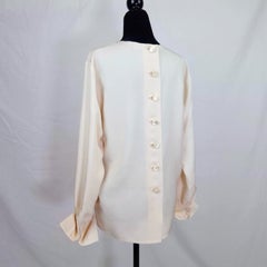 Yves Saint Laurent Rive Gauche shirt with cufflinks from the 1980s