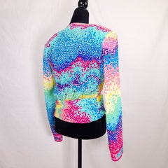Leonard Paris Multicolored Polka-Dot Silk Shirt, Spring/Summer 2020