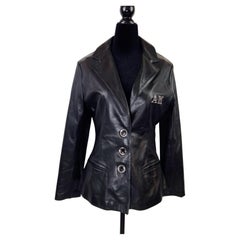 Anna Molinari Blumarine vintage '90s leather blazer