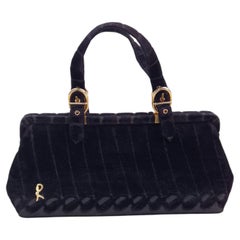 Bolso de mano «Roberta di Camerino» de terciopelo, de los años 50