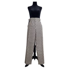 Salvatore Ferragamo cotton pants with leather accents
