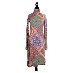 Etro multicolored paisley-print dress from the 2000s