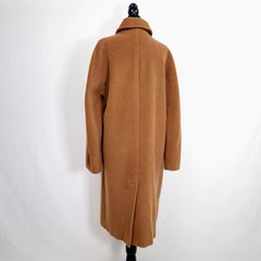 Max Mara tobacco-colored vintage 1990s virgin wool coat