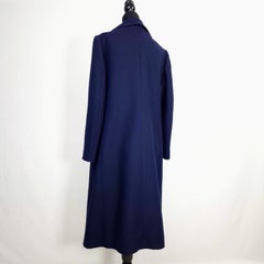 Max Mara vintage blue coat from the 1960s in a retro style