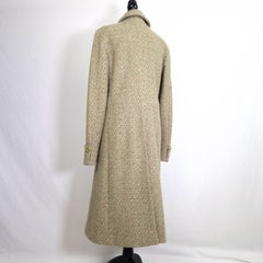 Max Mara vintage green double-breasted coat from the 2000s