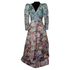 Jean-Louis Scherrer numbered long evening gown from the 1970s