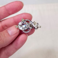 Trifari (Patent Pending) Elegant Vintage 1940s Clip-On Earrings