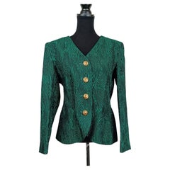 Elegant green jacket by Yves Saint Laurent, Winter 1995 collection