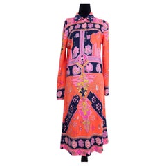 Leonard Fashion Paris: Vintage Orange Dress from the 1970s