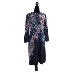 Eng anliegendes, elastisches Etro-Kleid aus Mailand aus den 2000er Jahren