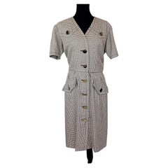 Yves Saint Laurent Variation Vintage Winter Dress from the 1990s