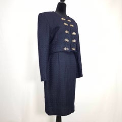 Vintage Moschino Cheap and Chic 1980s suit with bicycles