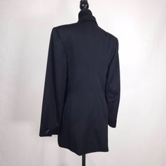Chaqueta negra de esmoquin Genny, de lana, estilo vintage de los años 90