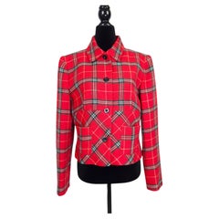 Chaqueta escocesa de Chantal Thomass, de lana, de los años 90