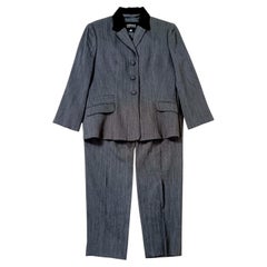 Gray Versace Jeans Couture pantsuit from the '90s