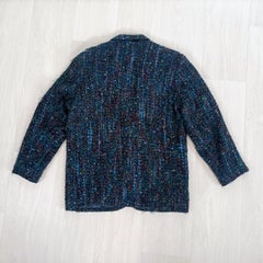 Kenzo Jungle green vintage wool tweed jacket from the 1980s