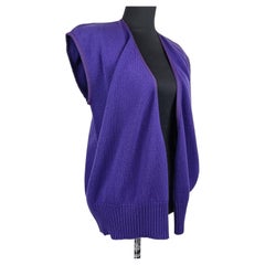 Vintage 1980s Gianni Versace purple wool vest for Callaghan