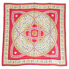 Hermès silk carré "Donner la Main" by Karen Petrossian, 2002
