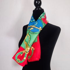 Hermès silk jacquard scarf “L'Instruction du Roy” by Henry d'Origny, 1993