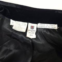 Ungaro Parallele Paris – rosa Samt-Kostüm aus den 1980er Jahren