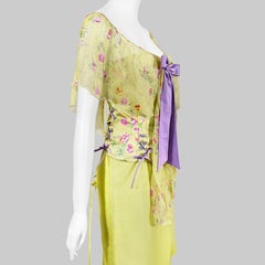 Valentino SS 2004 Runway Floral Print Corset