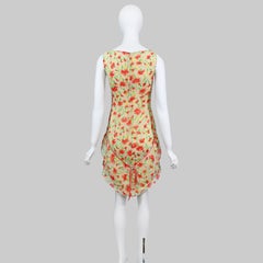 Robe en soie à volants « Carnation » de Valentino