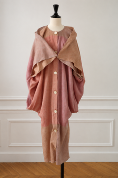 Anne Marie Beretta Women's Linen Kaftan with Button Closure, 1980s