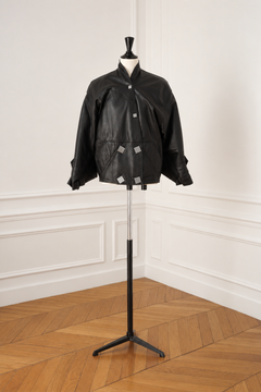 Anne-Marie Beretta Paris Lederjacke, 1980er Jahre (Runway Piece)