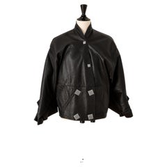 Anne-Marie Beretta Paris Lederjacke, 1980er Jahre (Runway Piece)