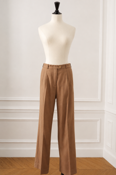 Pantalon Hermès par Martin Margiela, 100 % cachemire, taille FR38, fabriqué en France