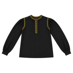 Saint Laurent Rive Gauche wool blouse from the 1970s