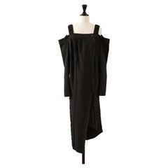 Celine Off-the-Shoulder Mulberry Silk Dress by Phoebe Philo, Size 36, France