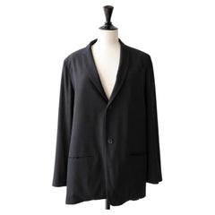 Yohji Yamamoto Wool Jacket with Knotted Braid Detail at the Back, SS2002