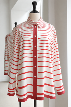 Camicia vintage in seta Hermès by Martin Margiela – Stampa mediterranea