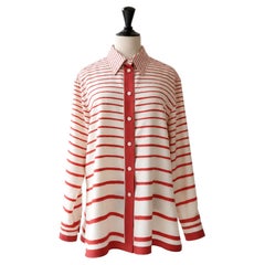 Camicia vintage in seta Hermès by Martin Margiela – Stampa mediterranea