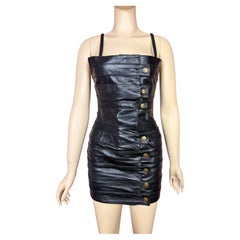 Just Cavalli By Roberto Cavalli Fall 2007 RUNWAY Leather Bandage Mini Dress