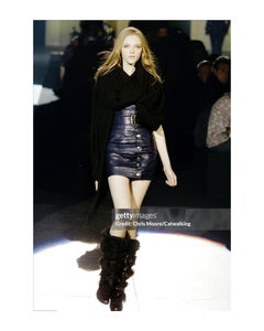 Just Cavalli by Roberto Cavalli Autunno 2007 Sfilata: miniabito in pelle stile bandage