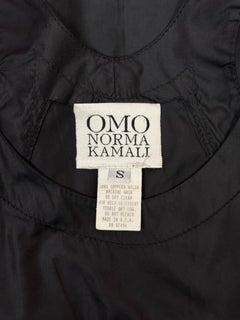 OMO Norma Kamali 1984 Vintage Black Nylon Jumpsuit with White Star Appliqué